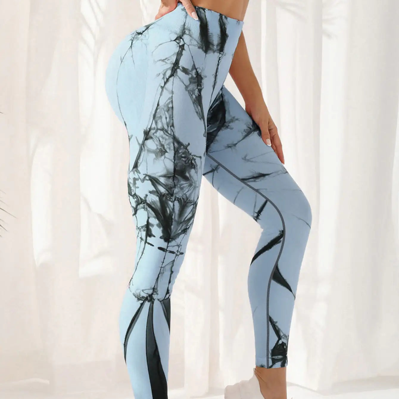 Tie-dye Leggings Womens Gym Spandex