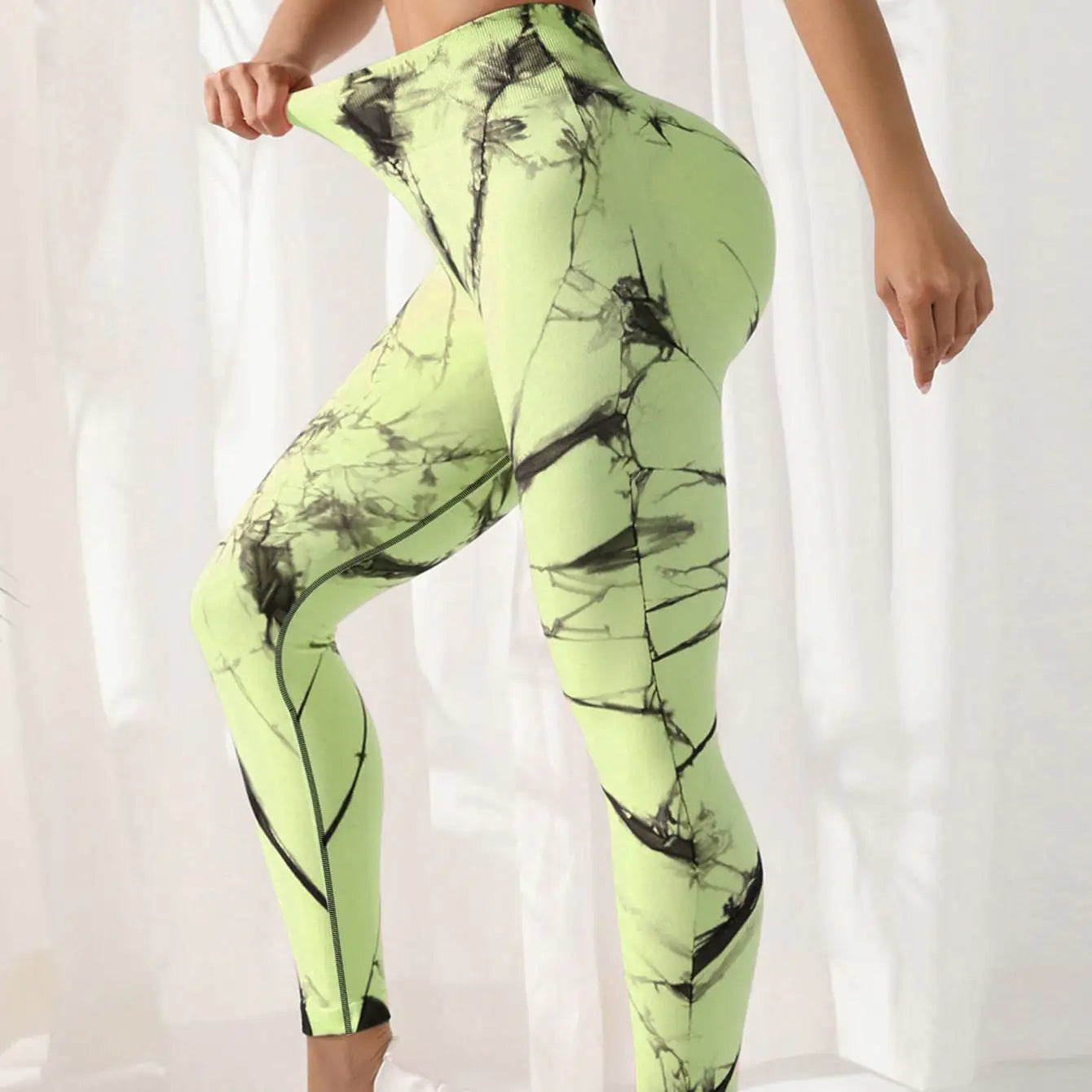 Tie-dye Leggings Womens Gym Spandex