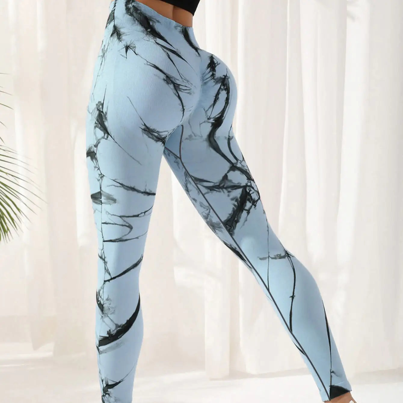 Tie-dye Leggings Womens Gym Spandex