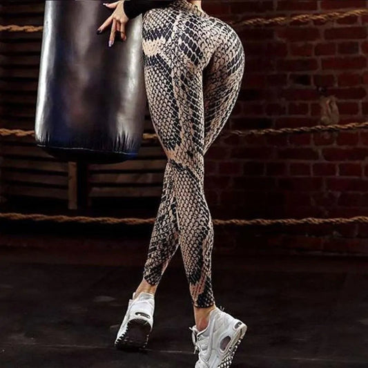 Sweat & Tides Snakeskin Pattern Leggings