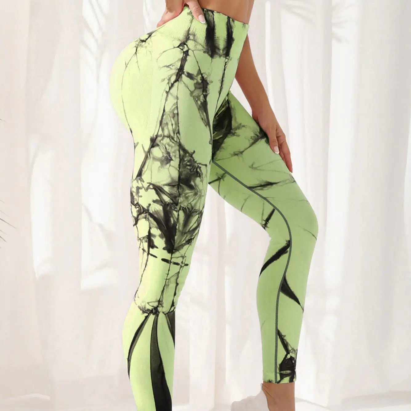 Tie-dye Leggings Womens Gym Spandex