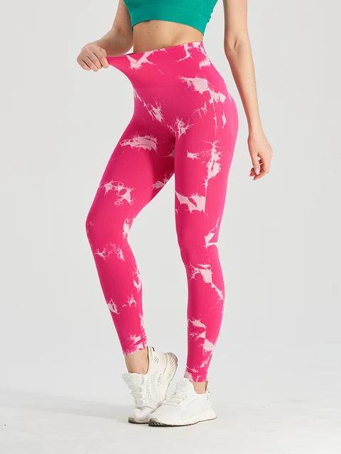 Vibrant Seamless Tie Dye Leggings